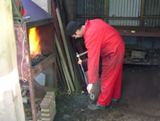 Working at the forge