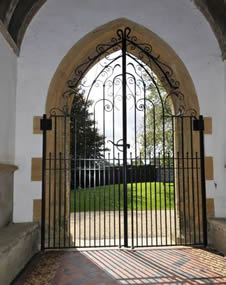 Hand forged church gates 