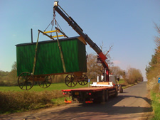 Shepherds hut delivery