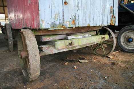 Shepherd hut waiting restoration